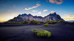 Cool Landscape With Black Sand Wallpaper