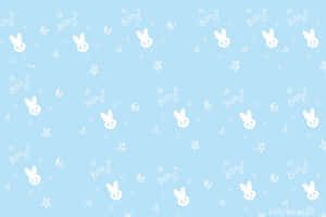 Cool Light Blue Bunny Wallpaper