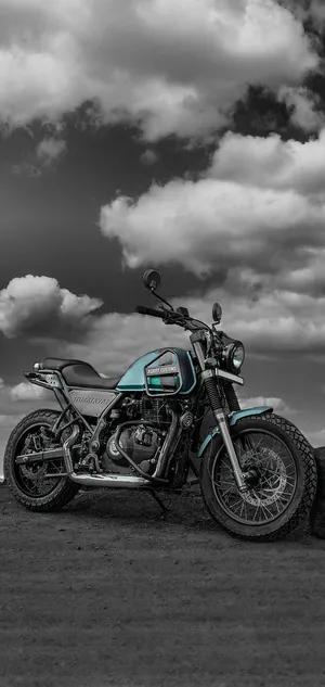 Cool Light Blue Himalayan Bike Wallpaper