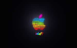 Cool Mac Logo Classic Colors Wallpaper