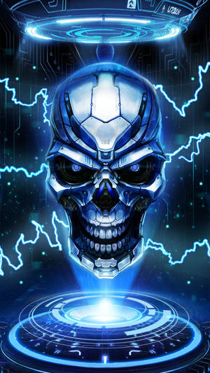 Cool Metal Skull Live Wallpaper