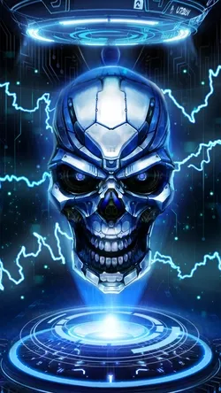 Cool Metal Skull Live Wallpaper