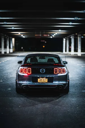 Cool Mustang Back Angle Wallpaper