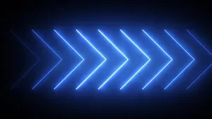 Cool Neon Blue Arrows Wallpaper