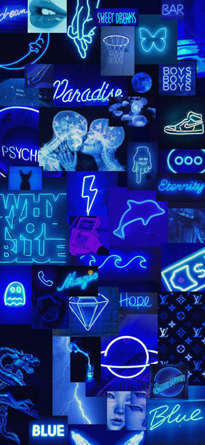 Cool Neon Blue Iphone Wallpaper