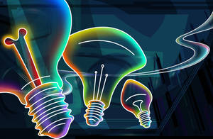 Cool Neon Light Bulb Wallpaper