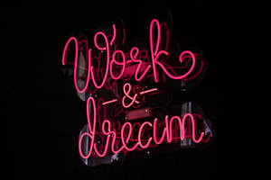 Cool Neon Work And Dream Lights Wallpaper