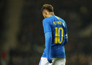Cool Neymar Jr Walking Away Wallpaper