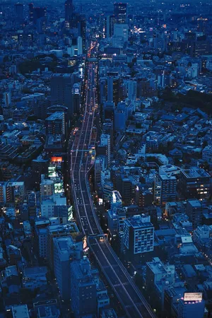 Cool Pfp Tokyo Night Road Wallpaper
