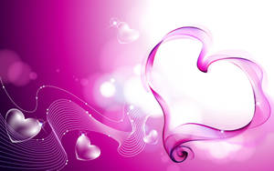Cool Picture Pink Heart Wallpaper