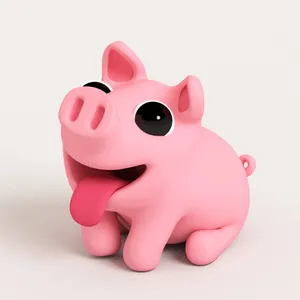 Cool Piggy With Tongue Wallpaper