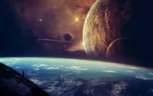 Cool Planets 4k Desktop Wallpaper