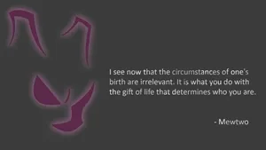 Cool Pokemon Mewtwo Quote Wallpaper