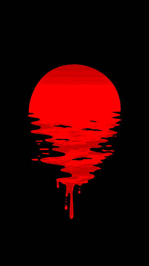 Cool Red And Black Sunset Wallpaper