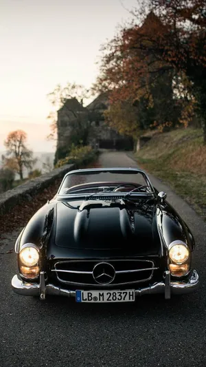 Cool Retro Mercedes Classic Iphone Wallpaper