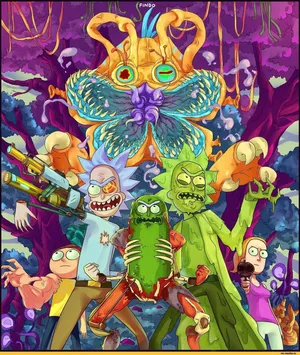 Cool Rick And Morty Characters Wallpaper
