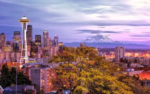 Cool Seattle Skyline And Waterfront Wallpaper