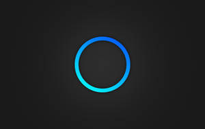 Cool Simple Blue Circle Outline Wallpaper