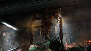 Cool Space Video Game Monster Wallpaper