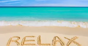 Cool Summer Relax Word On The Sand Wallpaper