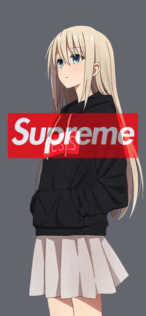 Cool Supreme Anime Brings The Ultimate Fashion And Style Statement Wallpaper