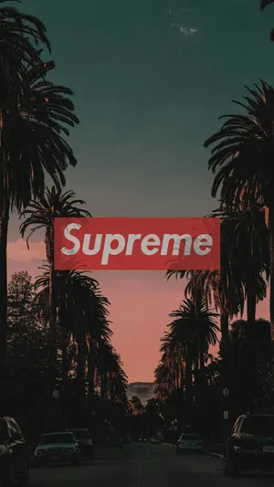 Cool Swag Supreme Sunset Wallpaper