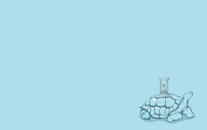 Cool Turtle Hourglass Art Wallpaper