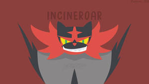 Cool Vector Of Incineroar Wallpaper