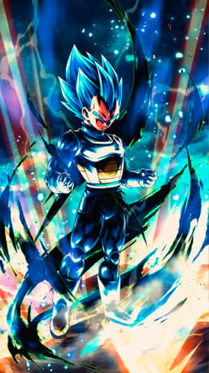 Cool Vegeta Shows Off His Mighty Strength Wallpaper