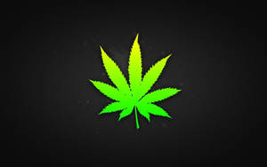 Cool Weed With Diagonal Stripes Wallpaper