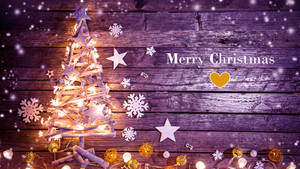 Cool Wooden Christmas Desktop Wallpaper