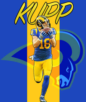 Cooper Kupp Nfl Los Angeles Rams Graphic Art Wallpaper