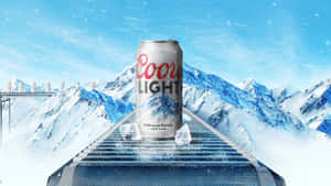 Coors Light On A Steel Bridge Wallpaper