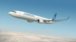 Copa Airlines Airplane In Mid Air Wallpaper