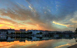 Copenhagen Buildings During Sunset Wallpaper