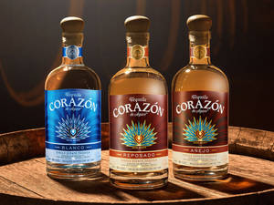 Corazon Tequila Bottle With Wooden Cork Cap Wallpaper