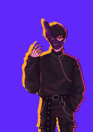 Corpse Husband Artistic Purple Art Wallpaper