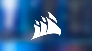Corsair Logo Blue Blur Wallpaper