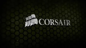 Corsair On Metallic Honeycomb Wallpaper