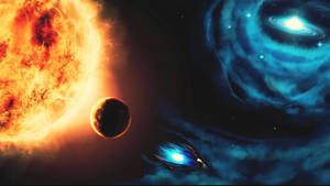 Cosmos Ball Of Fire Wallpaper