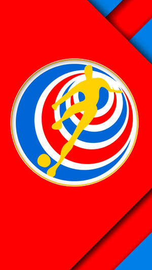 Costa Rica National Football Team Emblem Digital Art Wallpaper