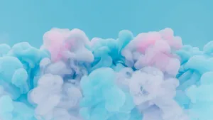 Cotton Candy Pink And Blue Presentation Wallpaper