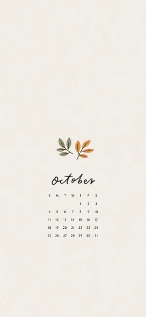 Countdown To The New Year With October 2020 Calendar Wallpaper