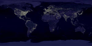 Countries Map Lights Wallpaper