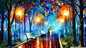 Couple Abstract Painting Wallpaper