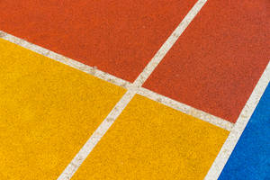 Court Floor With Yellow Texture Wallpaper