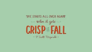 Cozy Autumn Vibes On A Desktop Wallpaper