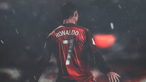 Cr7 Cool Fade Red Wallpaper