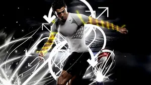 Cr7 Futuristic Edit Wallpaper