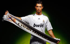 Cr7 Real Madrid Banner Wallpaper